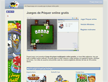 Tablet Screenshot of poquerjuego.com